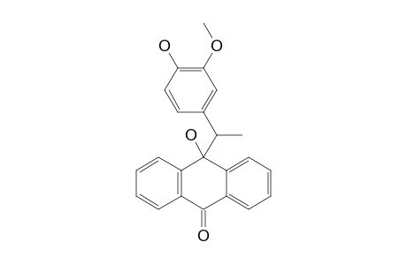 10-(.alpha.-Methyl-4'-hydroxy-3'-methoxyphenylmethyl)-oxanthrone