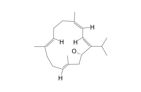 SARCOPHYTOL-T;(14S)-14-HYDROXY-1(E),3(Z),7(E),11(E)-CEMBRATETRAENE
