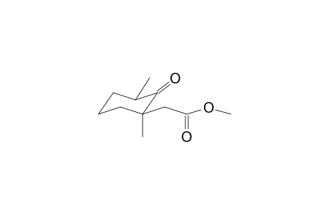 CYCLOHEXANEACETIC ACID, 1,3-DIMETHYL-2-OXO-METHYL ESTER