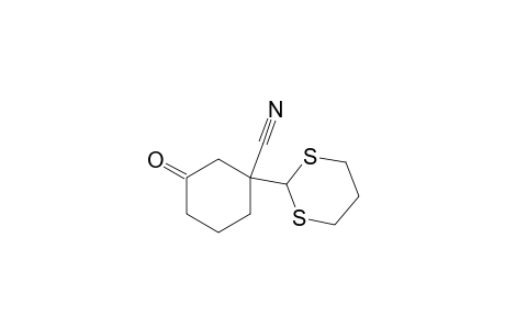 1-(1,3-dithian-2-yl)-3-keto-cyclohexanecarbonitrile