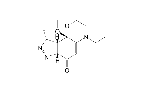 4-ETHYL-9-METHYL-9B-METHOXY-3,4,6A,9,9A,9B-HEXAHYDRO-PYRAZOLO-[3,4-H]-[1,4]-BENZOXAZIN-6(2H)-ONE