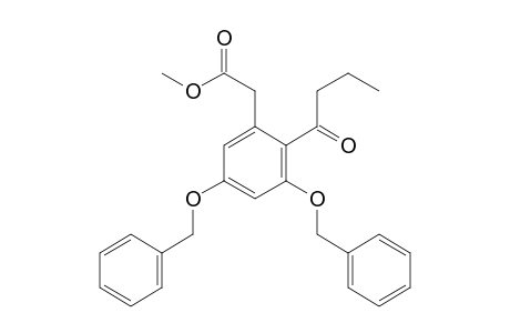 2-[3,5-bis(benzyloxy)-2-butyryl-phenyl]acetic acid methyl ester