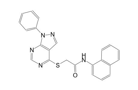 N-(1-naphthyl)-2-[(1-phenyl-1H-pyrazolo[3,4-d]pyrimidin-4-yl)sulfanyl]acetamide