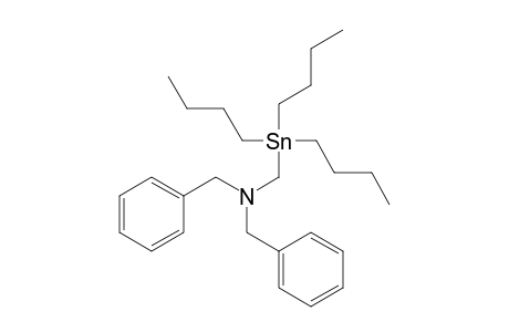 1-Phenyl-N-(phenylmethyl)-N-(tributylstannylmethyl)methanamine