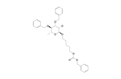 5-[(BENZYLOXYCARBONYL)-AMINO]-PENTYL-3,4-DI-O-BENZYL-ALPHA-L-RHAMNOPYRANOSIDE