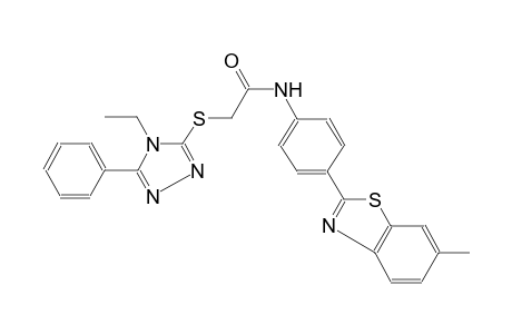 acetamide, 2-[(4-ethyl-5-phenyl-4H-1,2,4-triazol-3-yl)thio]-N-[4-(6-methyl-2-benzothiazolyl)phenyl]-