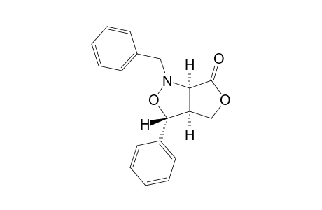 (3R,3aS,6aR)-Tetrahydro-3-phenyl-1-(phenylmethyl)-1H,6H-furo[3,4-c]isoxazol-6-one