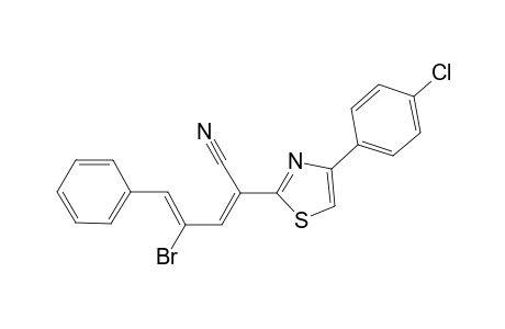 (2E,4Z)-4-bromanyl-2-[4-(4-chlorophenyl)-1,3-thiazol-2-yl]-5-phenyl-penta-2,4-dienenitrile