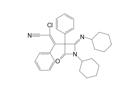 3-(2-Chloro-2-cyano-1-phenyl-1-ethenyl)-1-cyclohexyl-4-(cyclohexylimino)-3-phenyl-2-azetidinone
