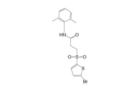 3-[(5-bromo-2-thienyl)sulfonyl]-N-(2,6-dimethylphenyl)propanamide