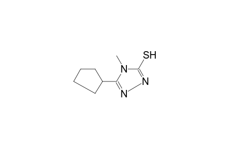 5-cyclopentyl-4-methyl-4H-1,2,4-triazol-3-yl hydrosulfide