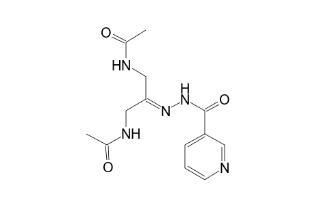 Pyridine-3-carbohydrazide, N2-bis(acetylaminomethyl)methylene-