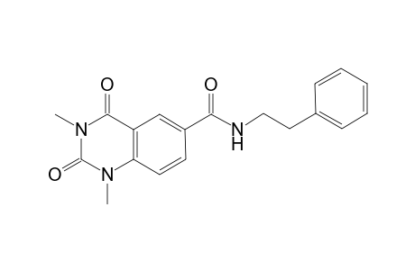 6-Quinazolinecarboxamide, 1,2,3,4-tetrahydro-1,3-dimethyl-2,4-dioxo-N-(2-phenylethyl)-