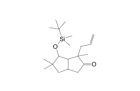 8-[(t-Butyldimethylsilyl)oxy]-2-allyl-2,7,7-trimethylbicyclo[3.3.0]octan-3-one