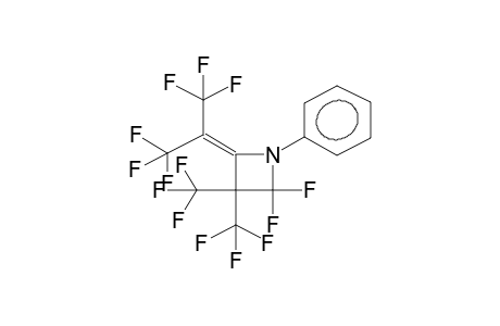 2,2-DIFLUORO-3,3-BIS(TRIFLUOROMETHYL)-4-BIS(TRIFLUOROMETHYL)METHYLENE-1-PHENYLAZETIDINE