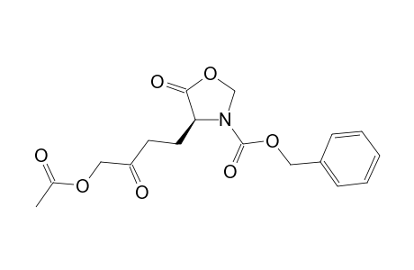(4S)-3-Benzyloxycarbonyl-4-(4'acetyl-3'-oxobutyl)oxazolidin-5-one
