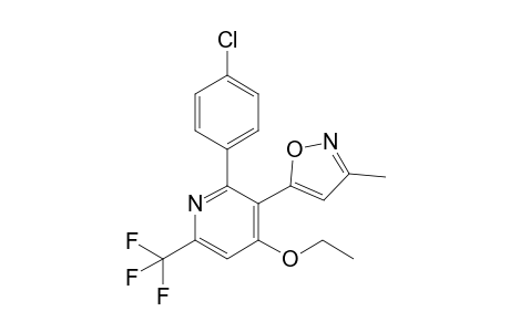 5-[2-(4-chlorophenyl)-4-ethoxy-6-(trifluoromethyl)-3-pyridinyl]-3-methylisoxazole