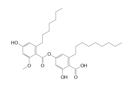 4-(6'-heptyl-4'-hydroxy-2'-methoxybenzoyloxy)-2-hydroxy-6-nonylbenzoic acid