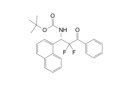 (S)-tert-Butyl N-(2,2-difluoro-1-(naphthalen-1-yl)-3-oxo-3-phenylpropyl)carbamate