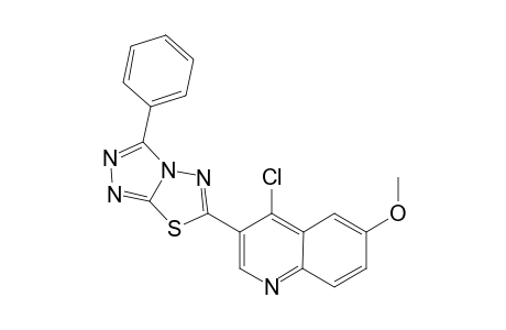 6-(4-Chloro-6-methoxyquinolin-3-yl)-3-phenyl-[1,2,4]triazolo[3,4-b][1,3,4]thiadiazole