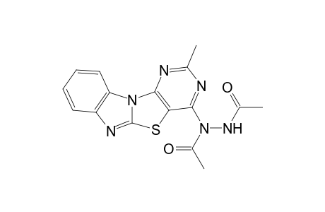 4-(1',2'-Diacetylhydrazino)-2-methylpyrimidino[4',5':4,5]-thiazolo[3,2-a]benzimidazole