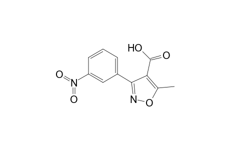 5-Methyl-3-(3-nitrophenyl)-4-isoxazolecarboxylic acid