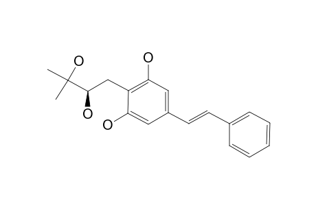 ARAHYPIN-4;TRANS-4-(2'',3''-DIHYDROXY-3''-METHYLBUTYL)-4'-DEOXY-RESVERATROL