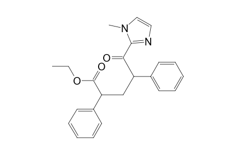 Ethyl 5-(1-methyl-1H-imidazol-2-yl)-5-oxo-2,4-diphenylpentanoate