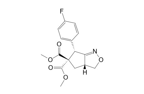 dimethyl (3aR,6S)-6-(4-fluorophenyl)-3,3a,4,6-tetrahydrocyclopenta[c][1,2]oxazole-5,5-dicarboxylate