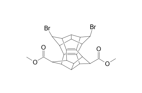 Dimethyl 13-anti-18-anti-dibromononacyclo[12.6.0.0(2,6).0(4,11).0(5,9).0(7,20).0(10,17).0(12,16).0(15.19)]icosa-1(20),10-dien-3-anti-,8-anti-dicarboxylate
