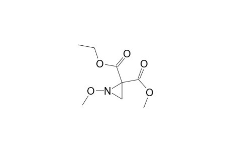 1-Methoxyaziridine-2,2-dicarboxylic acid O2'-ethyl ester O2-methyl ester