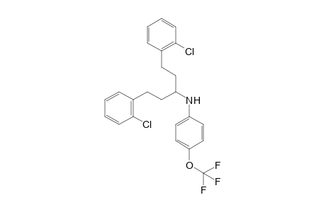 N-(1,5-Bis(2-chlorophenyl)pentan-3-yl)-4-(trifluoromethoxy)aniline