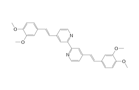 4-[(E)-2-(3,4-dimethoxyphenyl)ethenyl]-2-[4-[(E)-2-(3,4-dimethoxyphenyl)ethenyl]-2-pyridinyl]pyridine