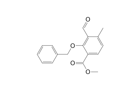 Benzoic acid, 3-formyl-4-methyl-2-(phenylmethoxy)-, methyl ester