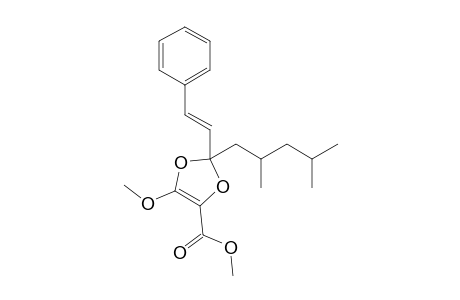 Methyl 2-(2",4"-dimethylpentyl)-5-methoxy-2-(2'-phenylethenyl)-1,3-dioxole-4-carboxylate