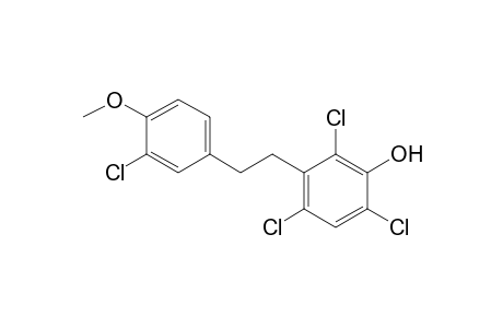 2,4,6,3'-Tetrachloro-3-hydroxy-4'-methoxy-.alpha.,.alpha'.-dibenzyl