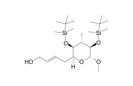 (2R,3R,4S,5S,6S,6(2E))-3,5-Di-(tert-butyldimethylsiloxy)-6-(4-hydroxybutenyl)-2-methoxy-4-methyl-3,4,5,6-tetrahydro-2H-pyran