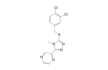 2-{5-[(3,4-dichlorobenzyl)sulfanyl]-4-methyl-4H-1,2,4-triazol-3-yl}pyrazine