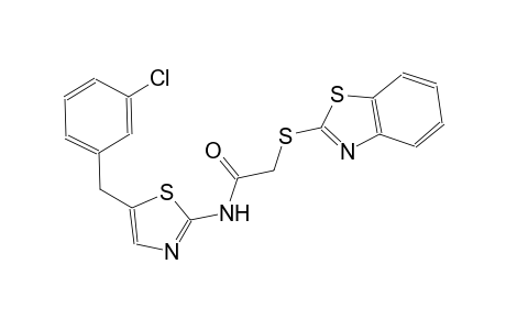 2-(1,3-benzothiazol-2-ylsulfanyl)-N-[5-(3-chlorobenzyl)-1,3-thiazol-2-yl]acetamide