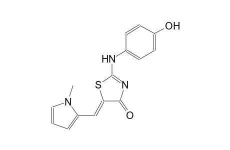 (5Z)-2-(4-hydroxyanilino)-5-[(1-methyl-1H-pyrrol-2-yl)methylene]-1,3-thiazol-4(5H)-one