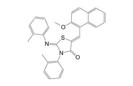 (2Z,5Z)-5-[(2-methoxy-1-naphthyl)methylene]-3-(2-methylphenyl)-2-[(2-methylphenyl)imino]-1,3-thiazolidin-4-one