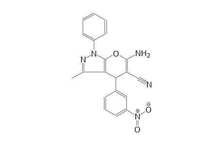6-amino-3-methyl-4-(3-nitrophenyl)-1-phenyl-1,4-dihydropyrano[2,3-c]pyrazole-5-carbonitrile