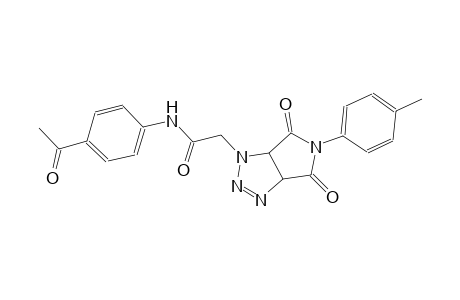 N-(4-acetylphenyl)-2-(5-(4-methylphenyl)-4,6-dioxo-4,5,6,6a-tetrahydropyrrolo[3,4-d][1,2,3]triazol-1(3aH)-yl)acetamide