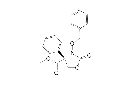 (4R)-3-Benzyloxy-4-phenyl-4-methoxycarbonyl-1,3-oxazolidin-2-one