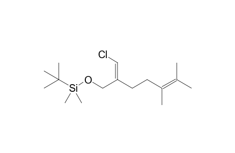 tert-Butyl-{[2-(chloromethylene)-5,6-dimethylhept-5-enyl]oxy}dimethylsilane