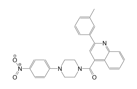 2-(3-methylphenyl)-4-{[4-(4-nitrophenyl)-1-piperazinyl]carbonyl}quinoline