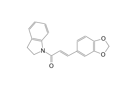 1-[(2E)-3-(1,3-benzodioxol-5-yl)-2-propenoyl]indoline