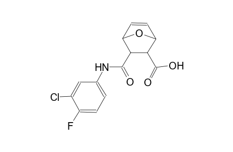 3-[(3-chloro-4-fluoroanilino)carbonyl]-7-oxabicyclo[2.2.1]hept-5-ene-2-carboxylic acid