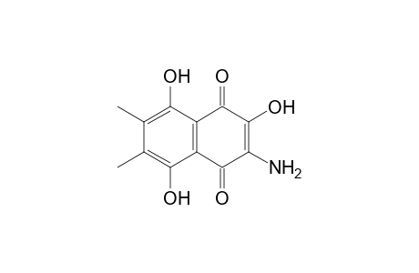 3-Amino-2,5,8-trihydroxy-6,7-dimethylnaphthalene-1,4-dione