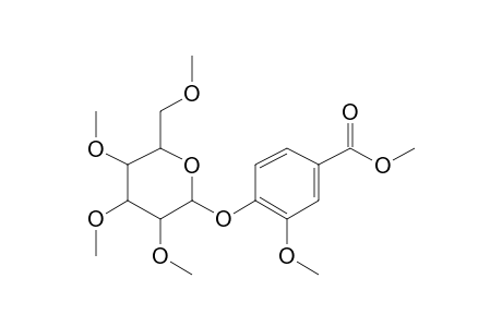 4-(Hexopyranosyloxy)-3-methoxybenzoic acid, 5me derivative